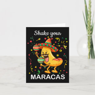 Cinco De Mayo Shake Your Maracas Nachos Mexican Pa Kaart
