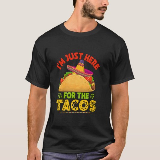 Cinco de Mayo Shirt hier voor de taco's (Voorkant)