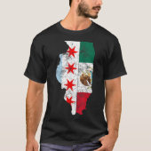 Cinco De Mayo Shirt in Chicago Mexicaanse vlag Vro (Voorkant)