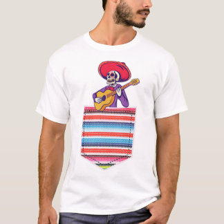 Cinco de Mayo Shirt Mexican Fiesta Calaca Pocket B