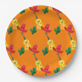 Cinco De Mayo Sinaasappel Papieren Bordje (Voorkant)