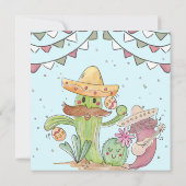 Cinco de Mayo Singing Cactus en Pepper Mariachis Kaart (Achterkant)
