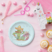 Cinco de Mayo Singing Cactus en Pepper Mariachis Papieren Bordje (Feest)