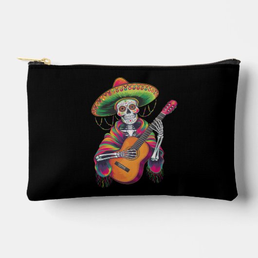 Cinco De Mayo Skelet Schedel Feest Gitaar Etui (Voorkant)