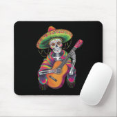 Cinco De Mayo Skelet Schedel Feest Gitaar Muismat (Met muis)