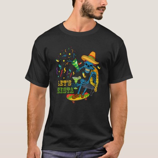 Cinco de Mayo Skeleton T-shirt (Voorkant)