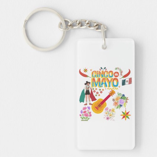 Cinco De Mayo Sleutelhanger (Voorkant)