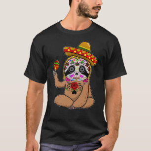 Cinco de Mayo Sloth Halloween Mexicaanse dag van d T-shirt