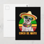Cinco de Mayo sombrero Chihuahua met zonnebrillen Briefkaart (Voorkant / Achterkant)