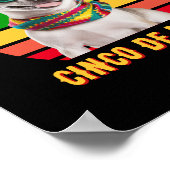 Cinco de Mayo sombrero Chihuahua met zonnebrillen Poster (Hoek)