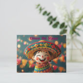 Cinco De Mayo Sombrero Feestdagenkaart (Staand voorkant)