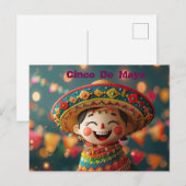 Cinco De Mayo Sombrero Feestdagenkaart (Voorkant / Achterkant)