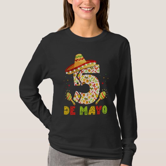 Cinco De Mayo Sombrero Mexicaans 5 De Mayo 11 T-shirt (Voorkant)
