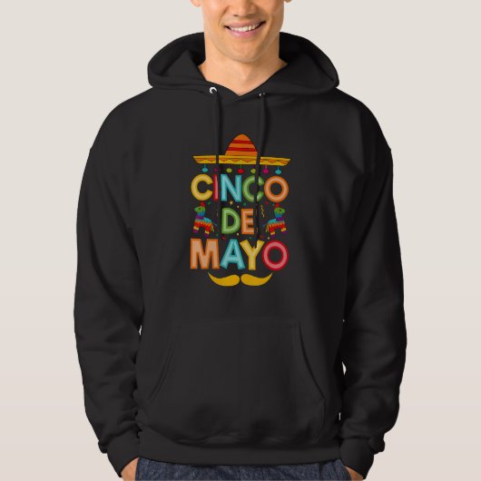 Cinco De Mayo Sombrero Mexican Fiesta 5 de Mayo Hoodie (Voorkant)