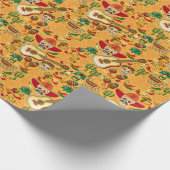 Cinco de Mayo Sombrero Mexican Thleed Cadeaupapier (Hoek)