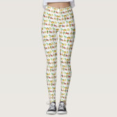 Cinco de Mayo Sombrero Pinata Taco Cactus Fiesta Leggings (Voorkant)