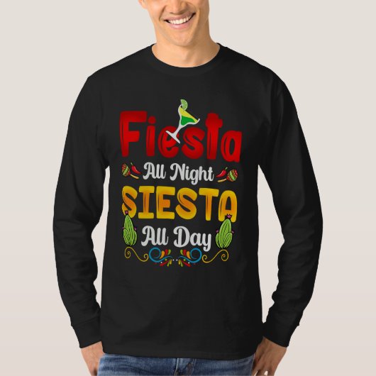 Cinco de Mayo squad celebrate fiesta all night T-shirt (Voorkant)