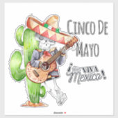 Cinco De Mayo Sticker (Vel)