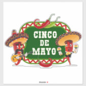 Cinco De Mayo Sticker (Vel)