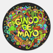 Cinco de Mayo Sticker (Voorkant)