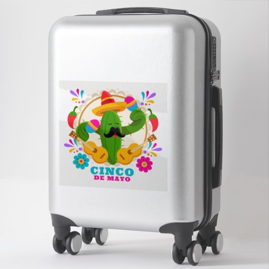 Cinco De Mayo Sticker (Koffer)