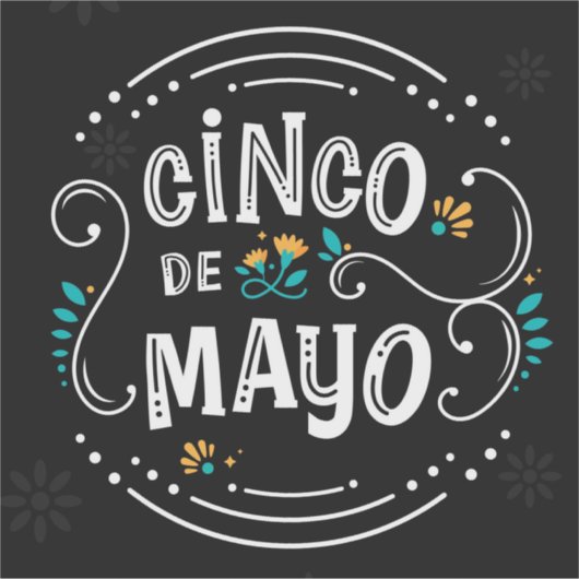 Cinco De Mayo Sticker (Voorkant)