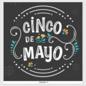 Cinco De Mayo Sticker (Vel)