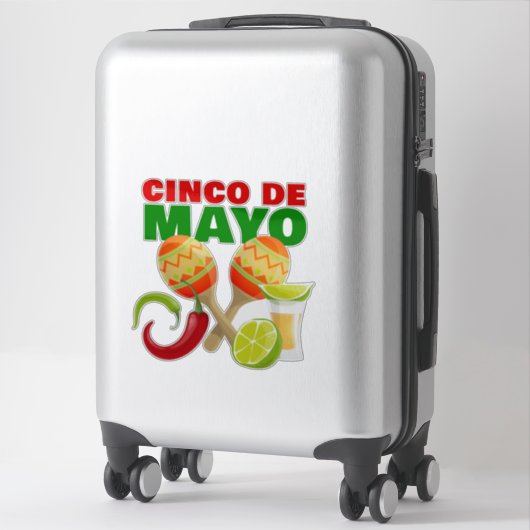 Cinco De Mayo Sticker (Koffer)