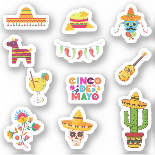 Cinco de Mayo Stickers (Voorkant)
