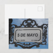 Cinco de Mayo | Straatnaambord | La Paz Mexico Briefkaart (Voorkant / Achterkant)