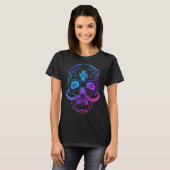 Cinco de Mayo Stylized Sugar Skull Day of the Dead T-shirt (Voorkant volledig)