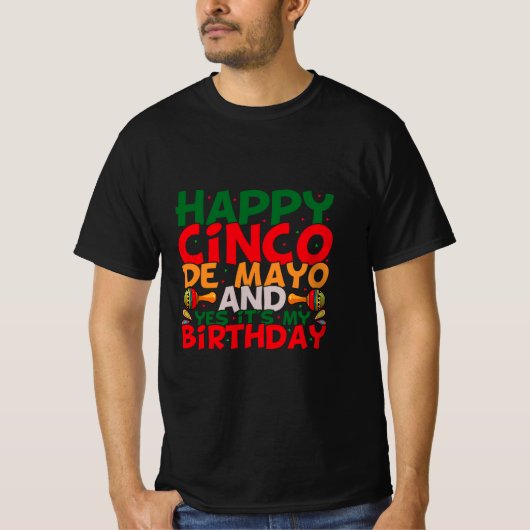 Cinco De Mayo Sublimatie T Shirt Design (Voorkant)