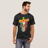 Cinco de Mayo Sugar Mexican Skull Cinco de Mayo T-shirt (Voorkant volledig)