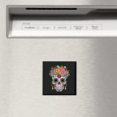 Cinco De Mayo Sugar Skull Dia De Los Muertos Dag O Magneet (Insitu (Vaatwasser))