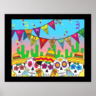 Cinco de Mayo Sugar Skull Print