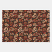 Cinco de Mayo Sugar Skulls Rozen Inpakpapier Vel (Voorkant)
