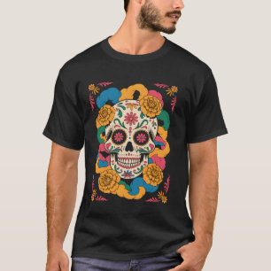 Cinco de Mayo Suiker Schedel T-shirt