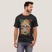 Cinco de Mayo Suiker Schedel T-shirt (Voorkant volledig)