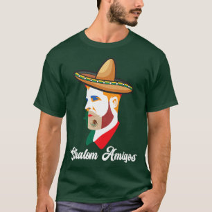 Cinco De Mayo T Shalom Amigos Jewish Meican Hanuk T-shirt