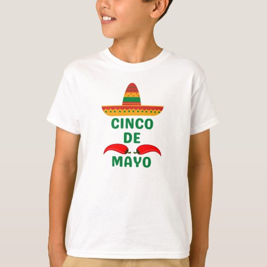 Cinco De Mayo T-Shirt (Voorkant)