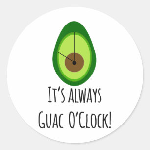 Cinco de Mayo T-shirt Guacamole Lovers Shirt Ronde Sticker