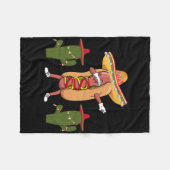 Cinco De Mayo T-shirt Hot Dog Cactus Dansen Fleece Deken (Voorkant (Horizontaal))