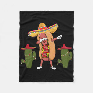 Cinco De Mayo T-shirt Hot Dog Cactus Dansen Fleece Deken