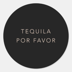 Cinco de Mayo T Shirt Tequila Por Favoriet Schatti Ronde Sticker