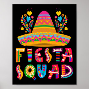 Cinco De Mayo T-shirt voor groepsfeest Squad Cinco Poster