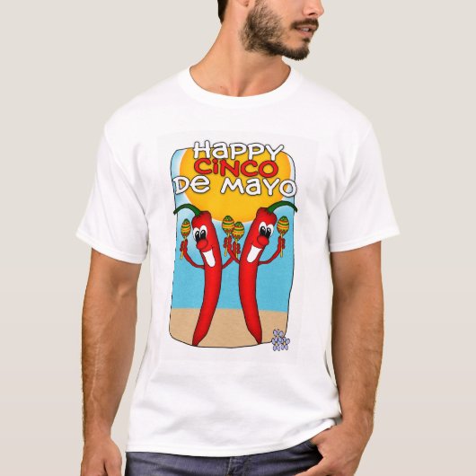 Cinco de Mayo T Shirt voor mannelijke kinderschoen (Voorkant)