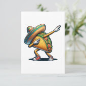 Cinco de Mayo Taco Bedankkaart (Staand voorkant)