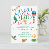 Cinco De Mayo Taco Feest Viering Kaart (Staand voorkant)