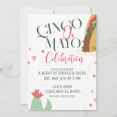 Cinco De Mayo Taco Feest Viering Kaart (Voorkant)