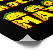 Cinco de Mayo Taco Funny Boys Mannen Mexicaans voe Poster (Hoek)